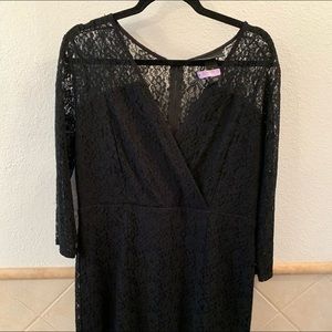 Lane Bryant Black Lace Dress